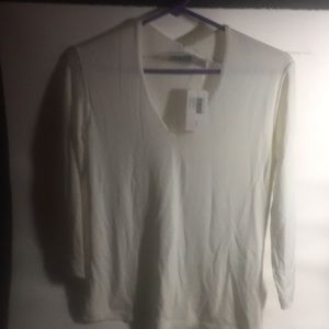 Chicos size 0 white long sleeve top